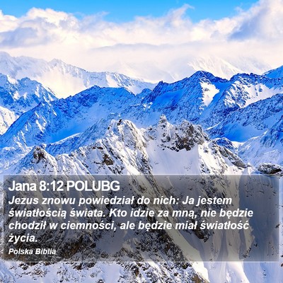 Jana 8:12 POLUBG Bible Verse Image