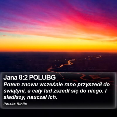 Jana 8:2 POLUBG Bible Verse Image