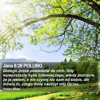 Jana 8:28 POLUBG Bible Verse Image
