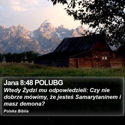 Jana 8:48 POLUBG Bible Verse Image