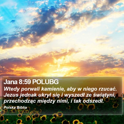 Jana 8:59 POLUBG Bible Verse Image