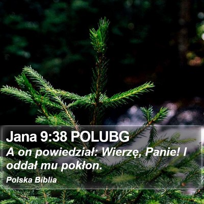 Jana 9:38 POLUBG Bible Verse Image
