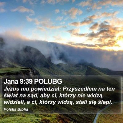 Jana 9:39 POLUBG Bible Verse Image