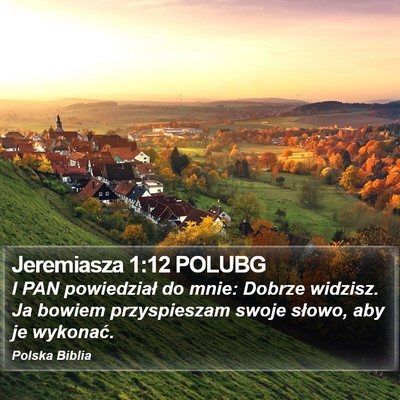 Jeremiasza 1:12 POLUBG Bible Verse Image