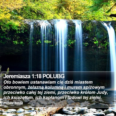 Jeremiasza 1:18 POLUBG Bible Verse Image