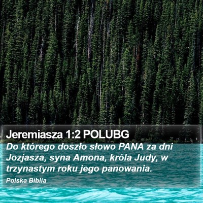 Jeremiasza 1:2 POLUBG Bible Verse Image