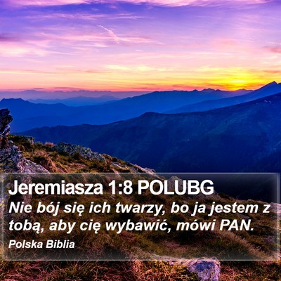 Jeremiasza 1:8 POLUBG Bible Verse Image