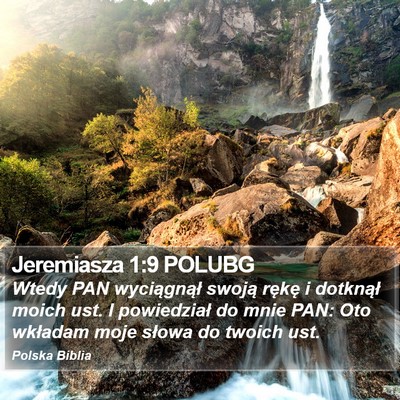 Jeremiasza 1:9 POLUBG Bible Verse Image