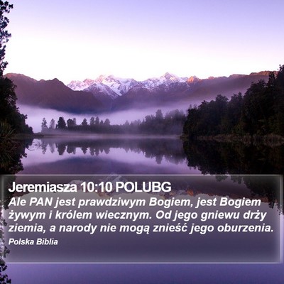 Jeremiasza 10:10 POLUBG Bible Verse Image