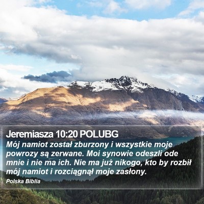 Jeremiasza 10:20 POLUBG Bible Verse Image