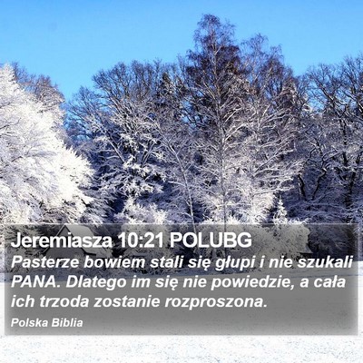 Jeremiasza 10:21 POLUBG Bible Verse Image