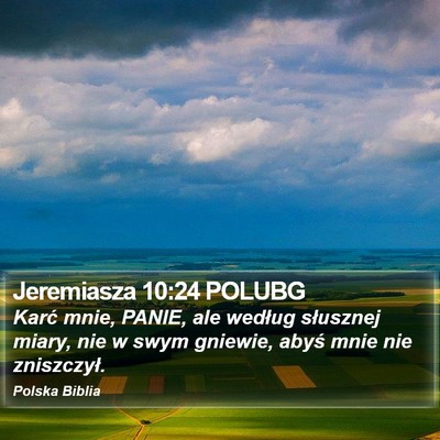 Jeremiasza 10:24 POLUBG Bible Verse Image