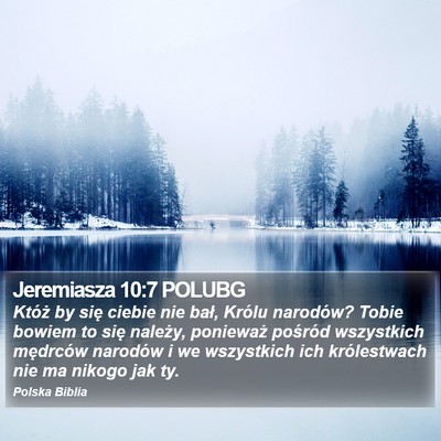 Jeremiasza 10:7 POLUBG Bible Verse Image