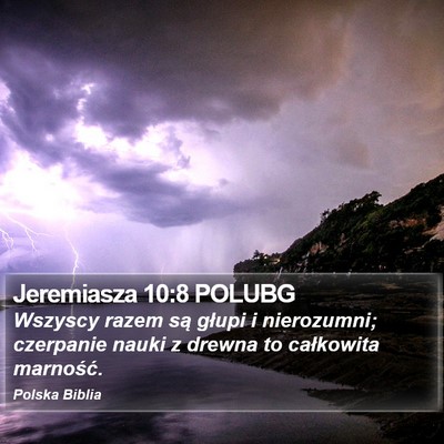 Jeremiasza 10:8 POLUBG Bible Verse Image