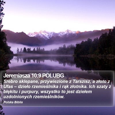 Jeremiasza 10:9 POLUBG Bible Verse Image