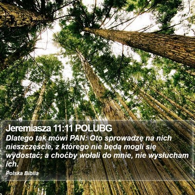Jeremiasza 11:11 POLUBG Bible Verse Image