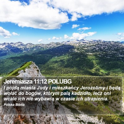 Jeremiasza 11:12 POLUBG Bible Verse Image