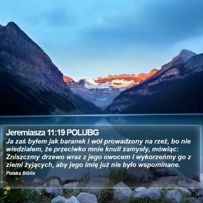 Jeremiasza 11:19 POLUBG Bible Verse Image