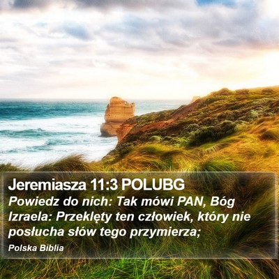 Jeremiasza 11:3 POLUBG Bible Verse Image