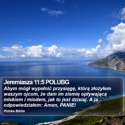 Jeremiasza 11:5 POLUBG Bible Verse Image