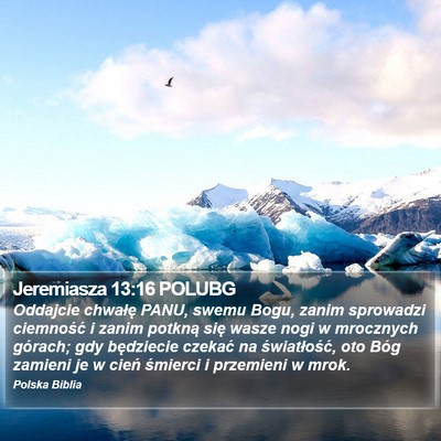 Jeremiasza 13:16 POLUBG Bible Verse Image