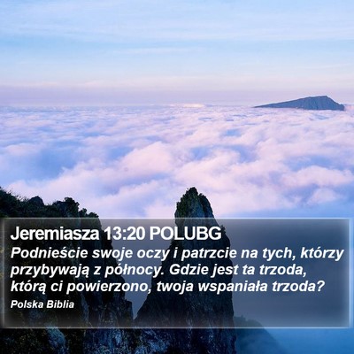 Jeremiasza 13:20 POLUBG Bible Verse Image