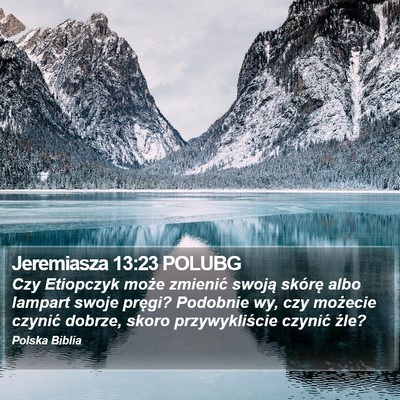 Jeremiasza 13:23 POLUBG Bible Verse Image