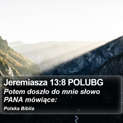 Jeremiasza 13:8 POLUBG Bible Verse Image