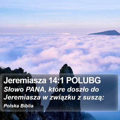 Jeremiasza 14:1 POLUBG Bible Verse Image