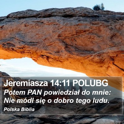 Jeremiasza 14:11 POLUBG Bible Verse Image