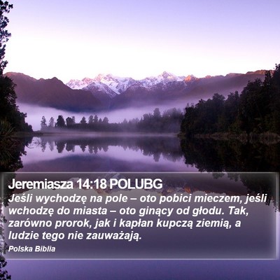 Jeremiasza 14:18 POLUBG Bible Verse Image