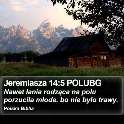 Jeremiasza 14:5 POLUBG Bible Verse Image