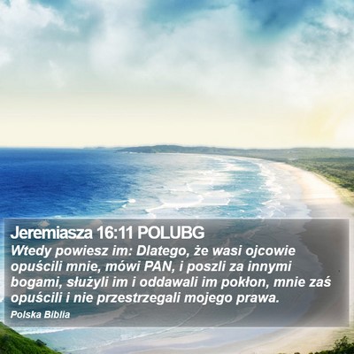 Jeremiasza 16:11 POLUBG Bible Verse Image