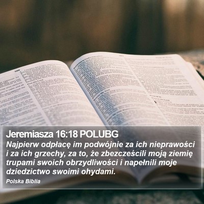 Jeremiasza 16:18 POLUBG Bible Verse Image
