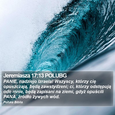 Jeremiasza 17:13 POLUBG Bible Verse Image