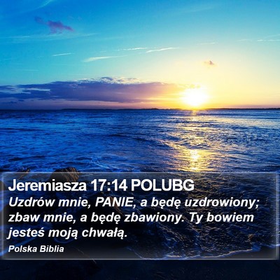 Jeremiasza 17:14 POLUBG Bible Verse Image