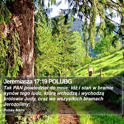 Jeremiasza 17:19 POLUBG Bible Verse Image