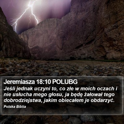 Jeremiasza 18:10 POLUBG Bible Verse Image