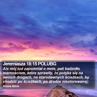 Jeremiasza 18:15 POLUBG Bible Verse Image