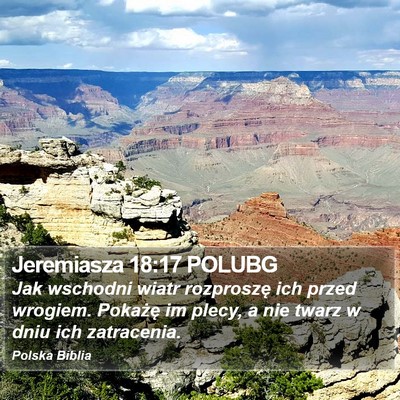 Jeremiasza 18:17 POLUBG Bible Verse Image