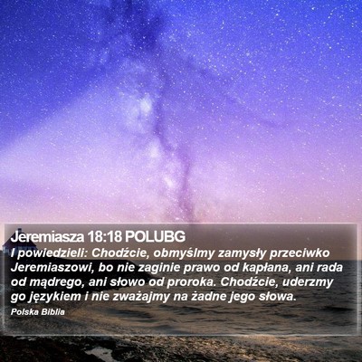 Jeremiasza 18:18 POLUBG Bible Verse Image