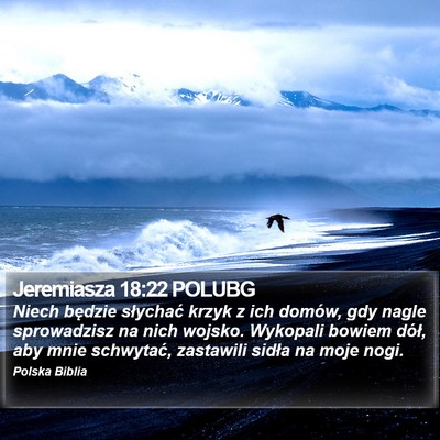 Jeremiasza 18:22 POLUBG Bible Verse Image