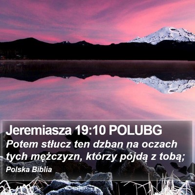 Jeremiasza 19:10 POLUBG Bible Verse Image