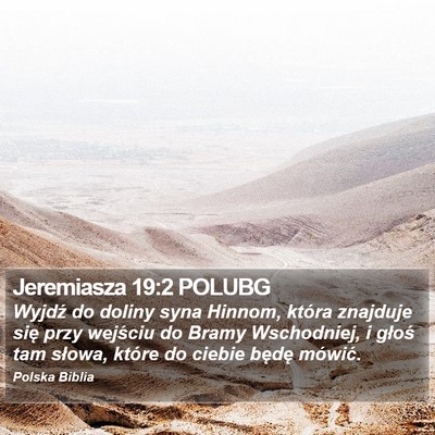 Jeremiasza 19:2 POLUBG Bible Verse Image