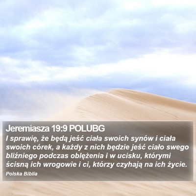 Jeremiasza 19:9 POLUBG Bible Verse Image