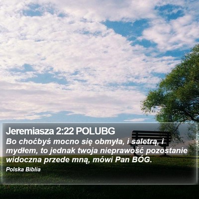 Jeremiasza 2:22 POLUBG Bible Verse Image