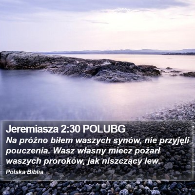 Jeremiasza 2:30 POLUBG Bible Verse Image