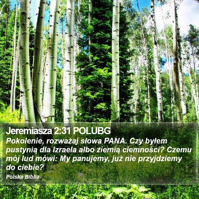 Jeremiasza 2:31 POLUBG Bible Verse Image