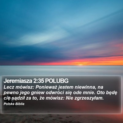 Jeremiasza 2:35 POLUBG Bible Verse Image