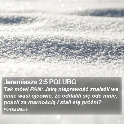 Jeremiasza 2:5 POLUBG Bible Verse Image